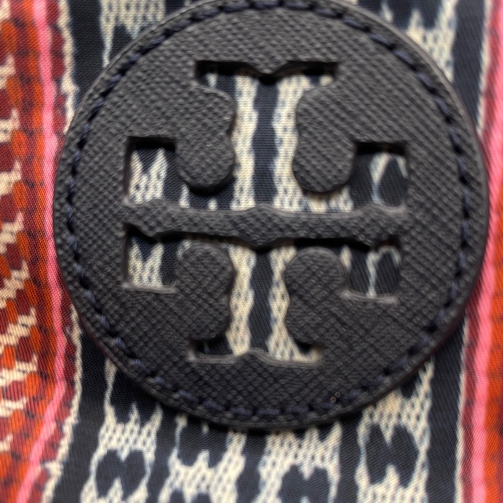 Tory Burch Navy and Red Patterned Tote Nylon Tory Burch - Picture 2 of 7